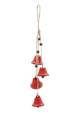 String of 4 Red Bells