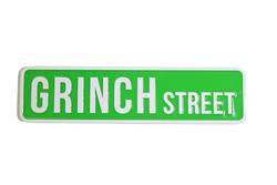 Metal 'Grinch Street' Sign