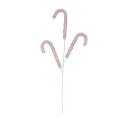 Candy Cane Pick with Candy Sprinkles
