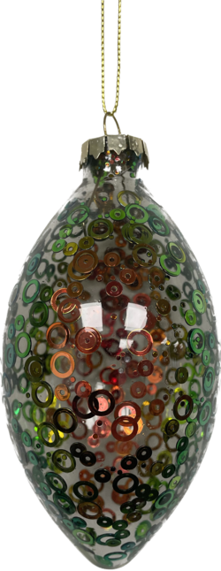 Rainbow Olive Glass Hanger