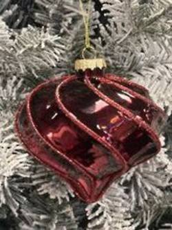 Burgundy Glass Olive Hanger